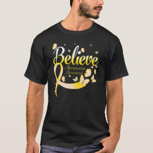 T-shirt Croyez le papillon de sensibilisation au sarcome