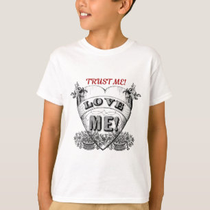 T-shirt croyez-moi ! aimez-moi ! Simple cadeau de couple V