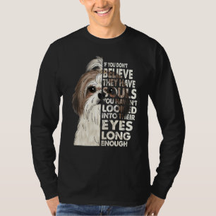 T-shirt Croyez Qu'Ils Ont Des Âmes Vintages Chih Tzu Visag