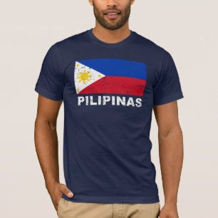 T-shirt Cru de drapeau de Philippines
