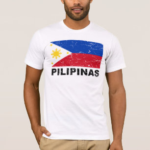 T-shirt Cru de drapeau de Philippines