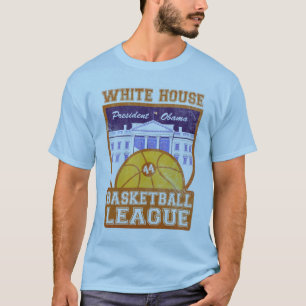 T-shirt Cru de ligue de basket-ball de la Maison Blanche -