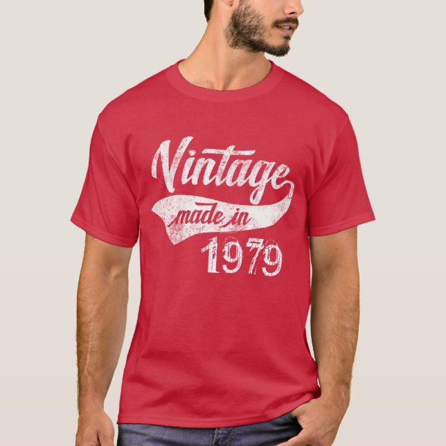 T-shirt Cru foncé fait en 1979 quarantième anniversaire (Devant)