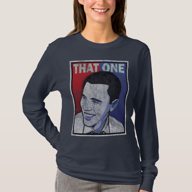 T-shirt Cru lavé "ce un" - Barack Obama (Devant)