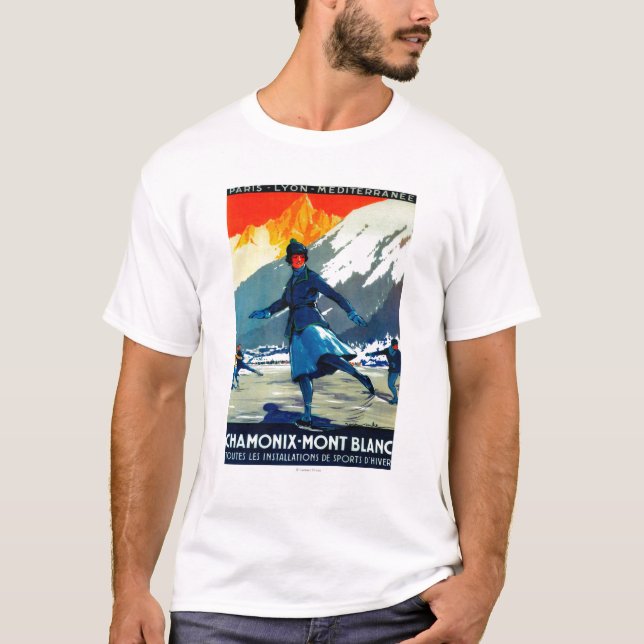 T-shirt Cru PosterEurope de Chamonix-Mont Blanc (Devant)