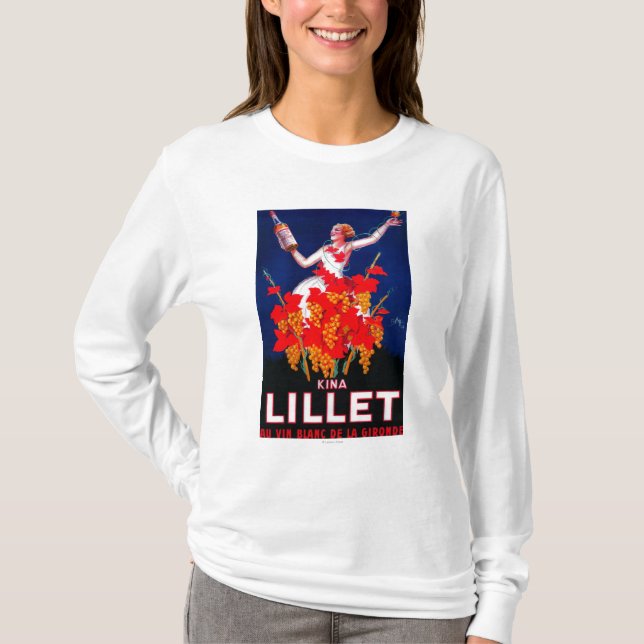 T-shirt Cru PosterEurope de Lillet de kinas (Devant)