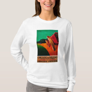 T-shirt Cru PosterEurope de Milan de Di de Circuito
