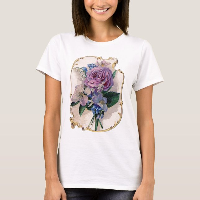 T-shirt Cru rose et muguet (Devant)