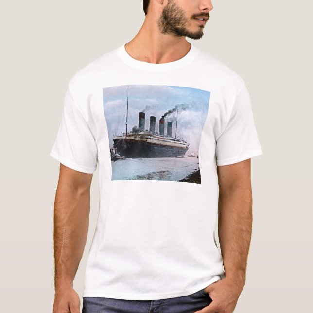 T-shirt Cru titanique de RMS Belfast Irlande (Devant)