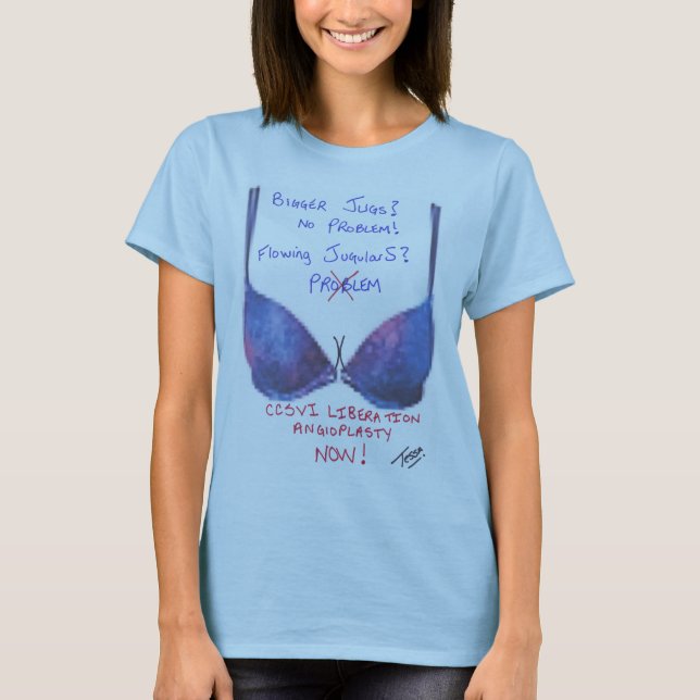 T-shirt Cruches ou Jugulars de CCSVI (Devant)