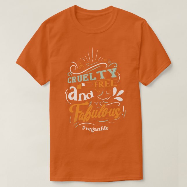 T-shirt Cruelty Free et Fabial (Design devant)