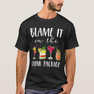 T-shirt Cruise Blame It Sur Le Forfait Boisson Cruising Lo