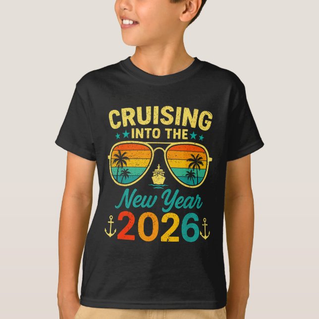 T-shirt Cruise Into New Year 2026 Bringing New Year Togeth (Devant)
