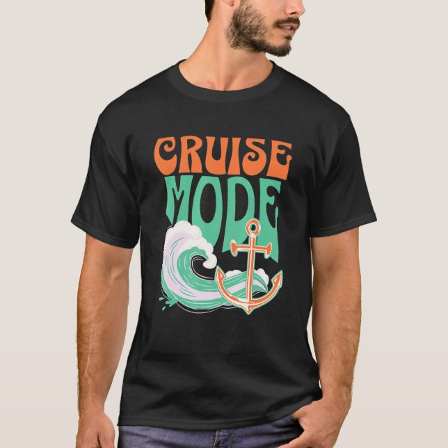 T-shirt Cruise Mode Surfing Lovers Funny Family Vacation C (Devant)