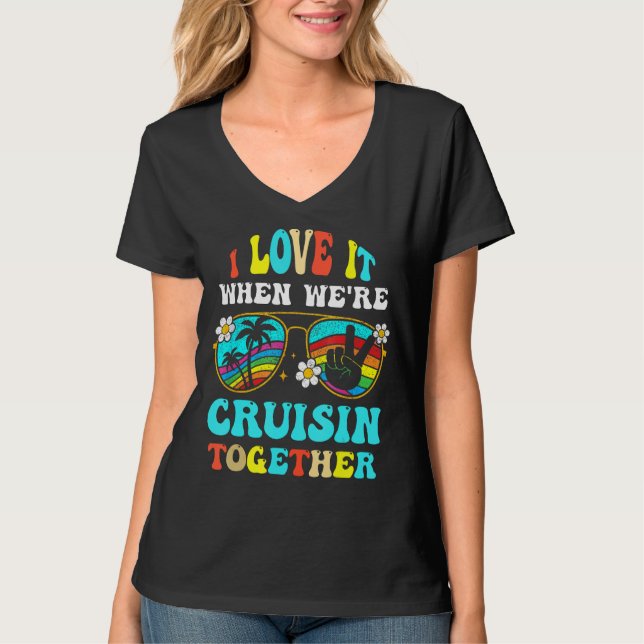 T-shirt Cruise Ship Vacation Friends Buddies Couples Girl  (Devant)
