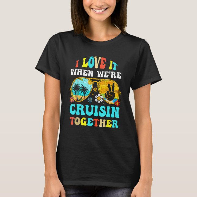 T-shirt Cruise Ship Vacation Friends Buddies Couples Girl  (Devant)
