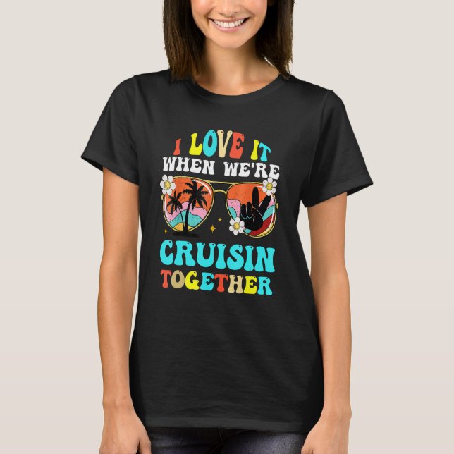 T-shirt Cruise Ship Vacation Friends Buddies Couples Girl  (Devant)