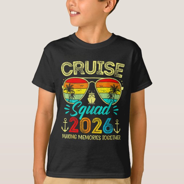 T-shirt Cruise Squad 2026 Family Group Matching Summer Vac (Devant)