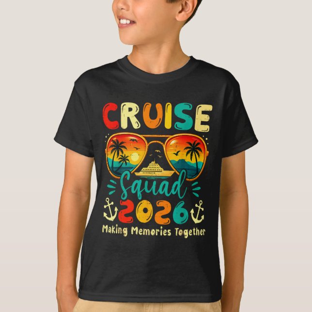 T-shirt Cruise Squad 2026 Family Group Matching Summer Vac (Devant)
