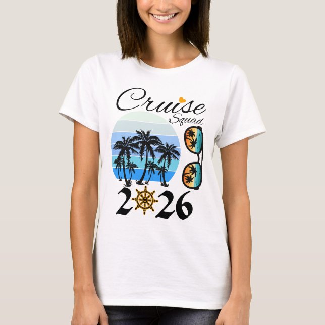 T-shirt Cruise Squad 2026 Family Vacation (Devant)