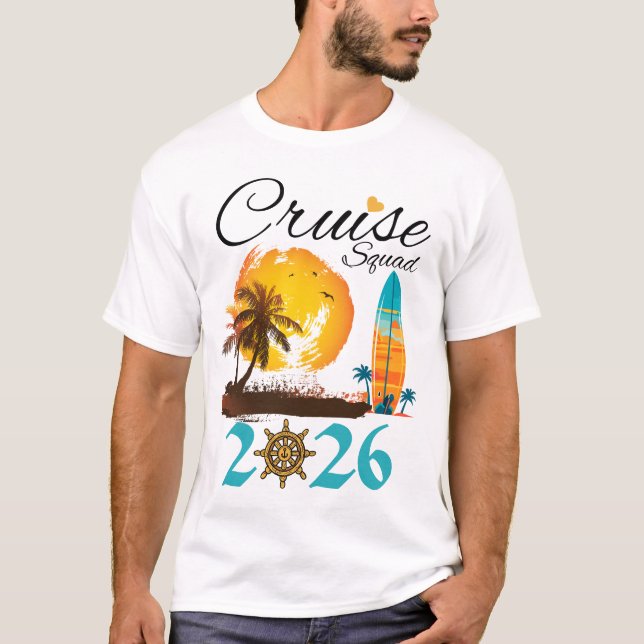 T-shirt Cruise Squad 2026 Family Vacation (Devant)