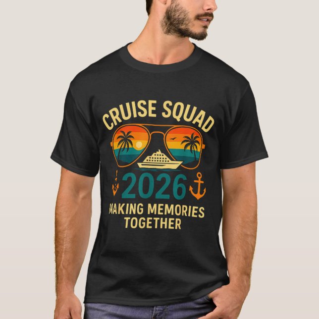 T-shirt Cruise Squad 2026 Family Vacation Matching Group S (Devant)