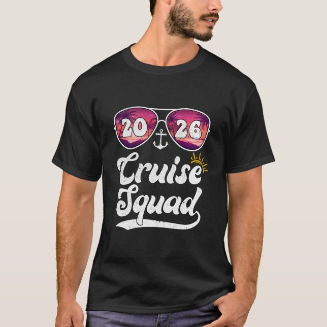T-shirt Cruise Squad 2026 Trip Vacation Family Matching Gr (Devant)