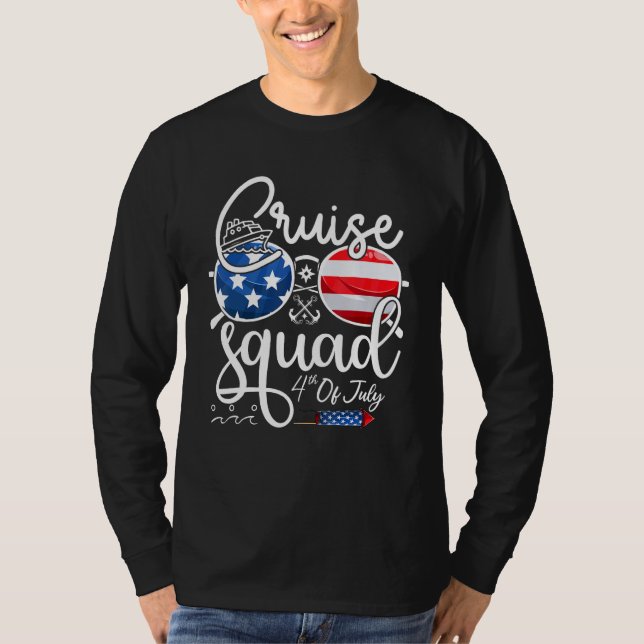 T-shirt Cruise Squad 4th Of July Vacation Matching Family  (Devant)