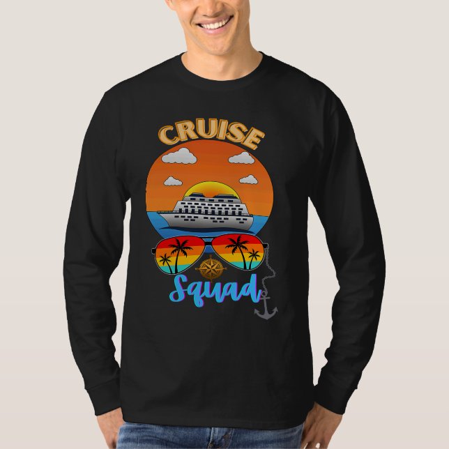 T-shirt Cruise Squad Vacation Travel Family Friends Group  (Devant)