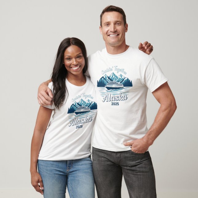 T-shirt Cruisin' Together – Alaska 2025 Adventure Boat Des (Unisexe)