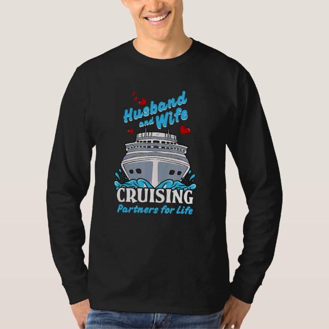 T-shirt Cruising Cruise Vacation Husband Wife Couple Famil (Devant)