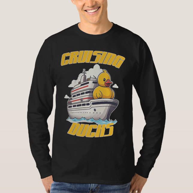 T-shirt Cruising Ducks fun rubber duck finding game on cru (Devant)
