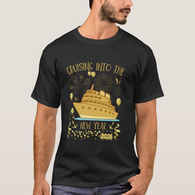 T-shirt Cruising Into 2026 New Years Eve Party Favors Fami (Devant)
