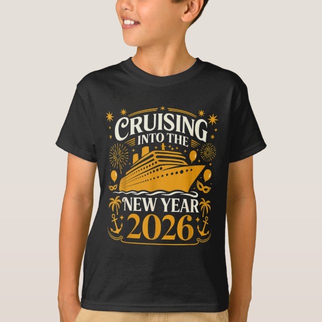 T-shirt Cruising Into 2026 New Years Eve Party Favors Fami (Devant)