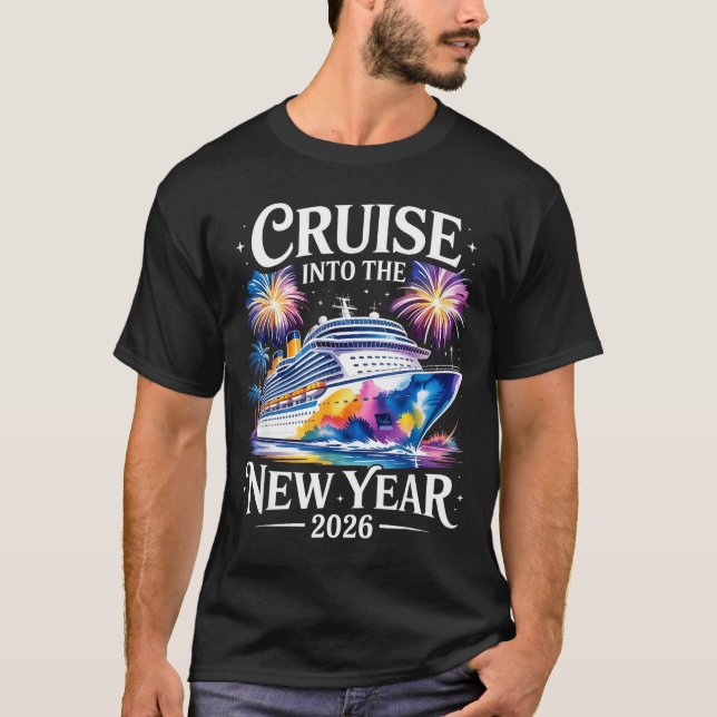 T-shirt Cruising Into 2026 New Years Family Matching Men W (Devant)