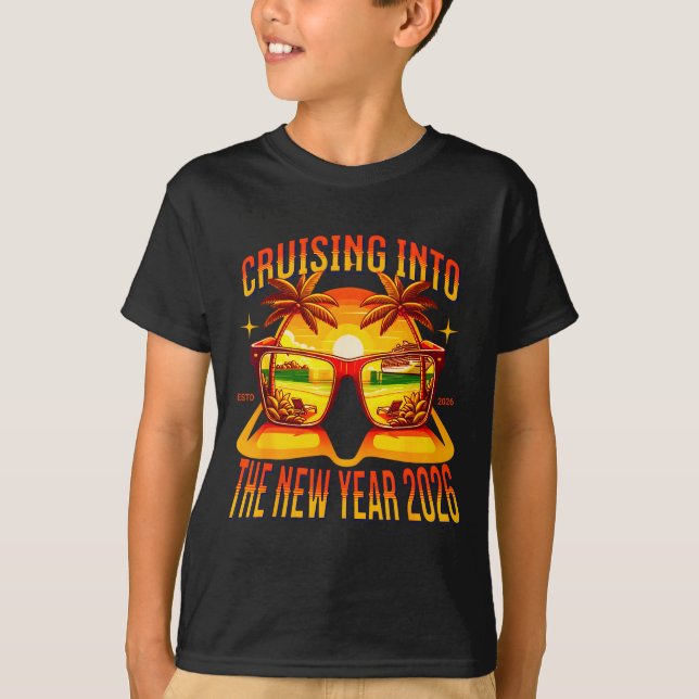 T-shirt Cruising Into The New Year 2026  (Devant)