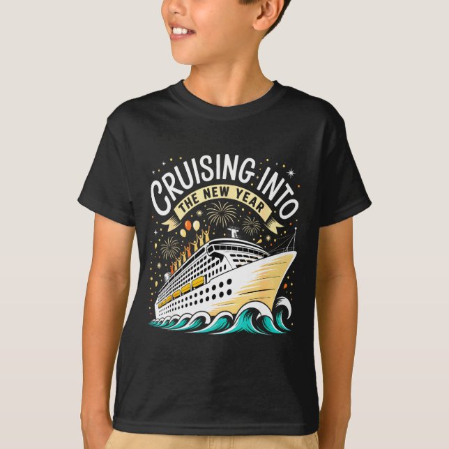 T-shirt Cruising Into The New Year 2026 Matching Family Cr (Devant)