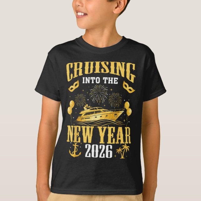 T-shirt Cruising Into The New Year 2026 New Year Eve Famil (Devant)