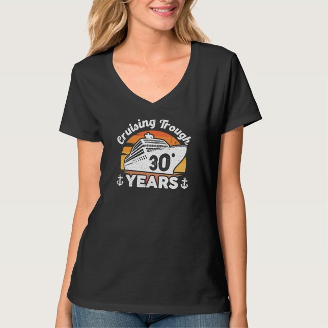 T-shirt Cruising Trough 30 Years Anniversary (Devant)