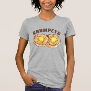 T-shirt Crumpets à beurre chaud Cuisine britannique