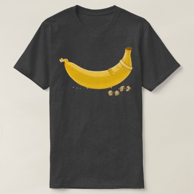 T-shirt Crunts Banana Essayez de travailler dur (Design devant)