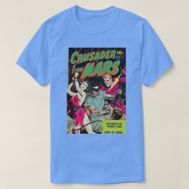 T-shirt Crusader de mars bande dessinée couverture d'aesth (Design devant)