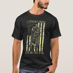 T-shirt Crusader Je Me Trouve Ici Je Crains Aucun Mal Knig