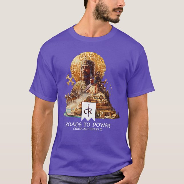 T-shirt Crusader Kings III Roads to Power amis (Devant)