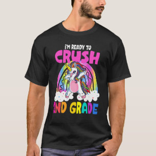 T-shirt Crush 2e année Dabbing de deuxième année Unicorne