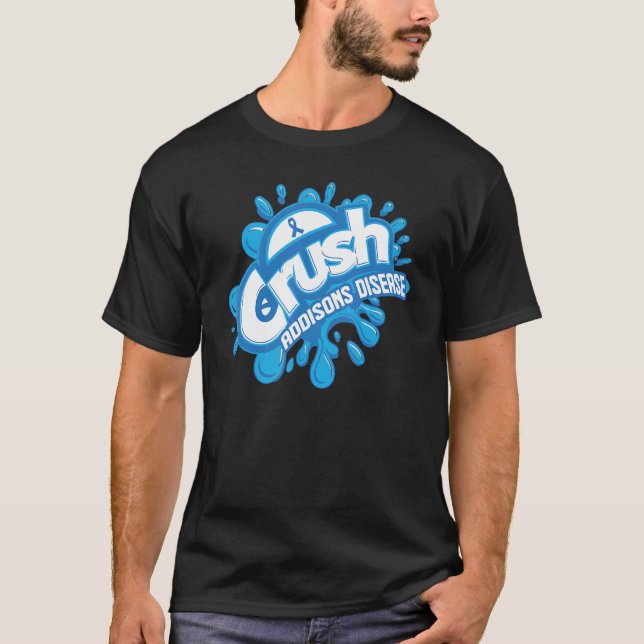 T-shirt Crush Addison Maladie Grafiti Addison Sensibilisat (Devant)