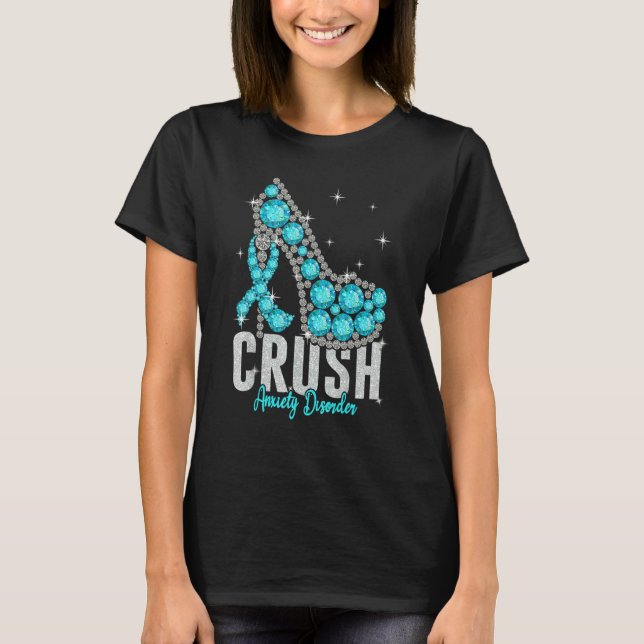 T-shirt Crush Anxiété Trouble Twinkle Ribbon Support (Devant)