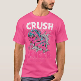 T-shirt Crush Cancer Dinosaure Sur Camion Cancer Du Sein C