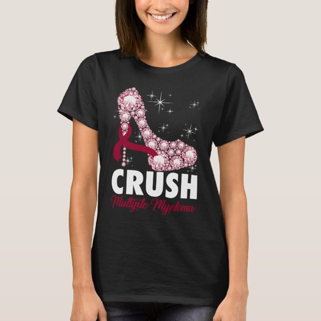 T-shirt Crush Multiple Myeloma Awareness High Heel Warrior (Devant)