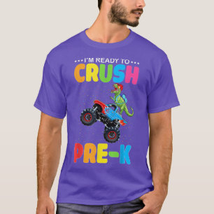 T-shirt Crush Pre-K Dinosaur Monster Truck Back to School
